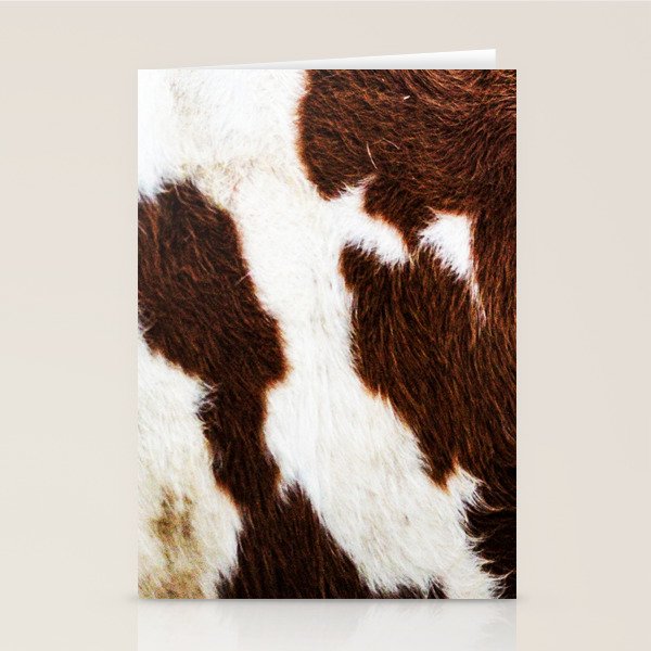 Cowhide Brown Spots Stationery Card Gallery Image 1