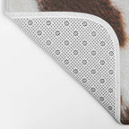 Cowhide Brown Spots Bath Mat Gallery Image 2