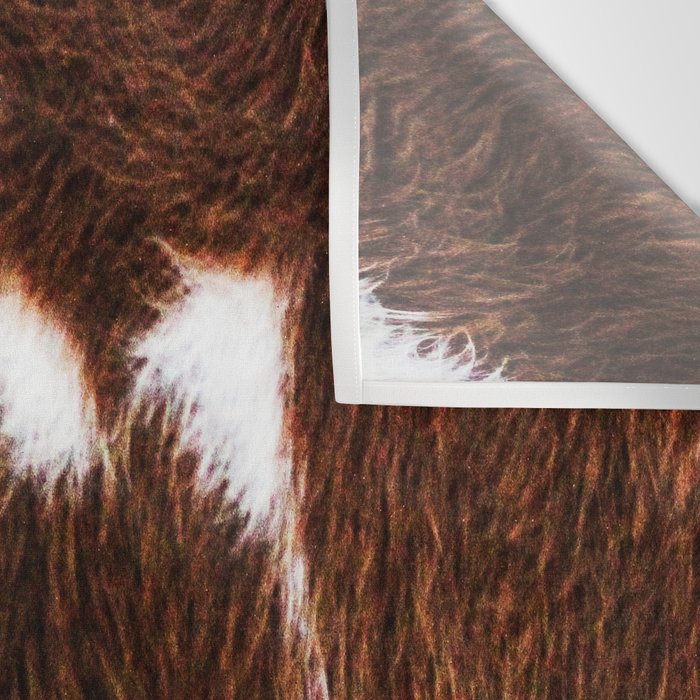 Cowhide Brown Spots Wall Tapestry Gallery Image 3