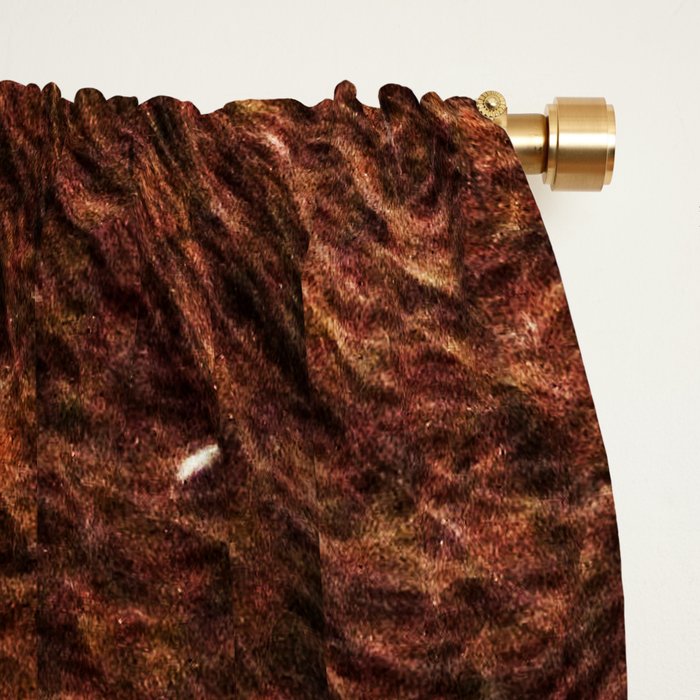 Cowhide Brown Spots Window Curtain Gallery Image 2