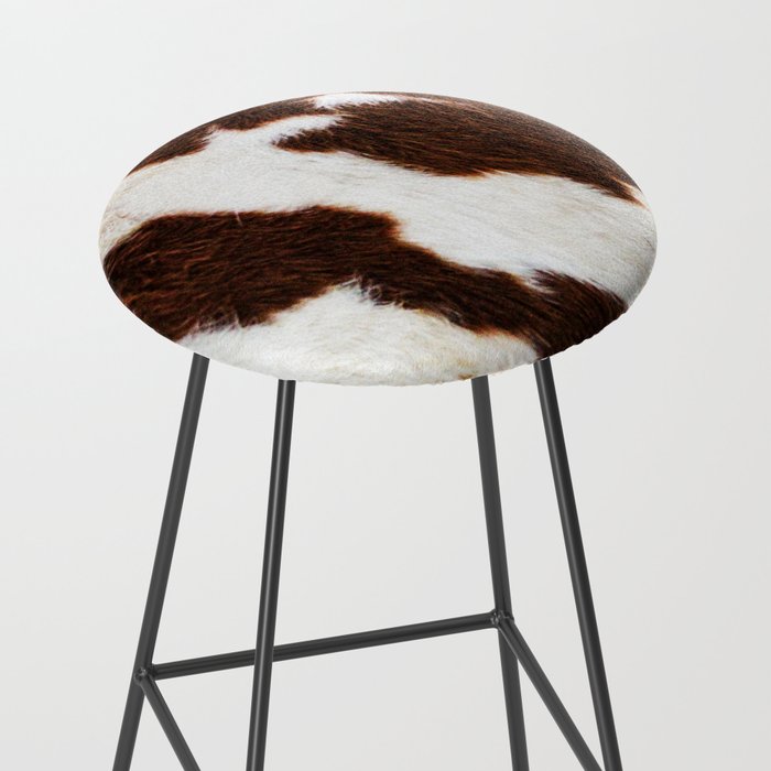 Cowhide Brown Spots Stool Gallery Image 2
