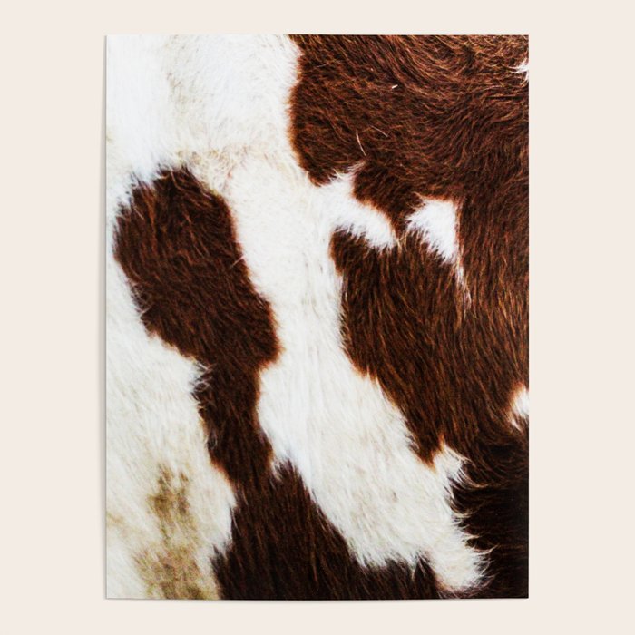 Cowhide Brown Spots Poster Gallery Image 1