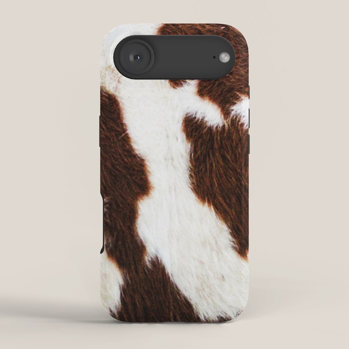 Cowhide Brown Spots iPhone Case Gallery Image 2
