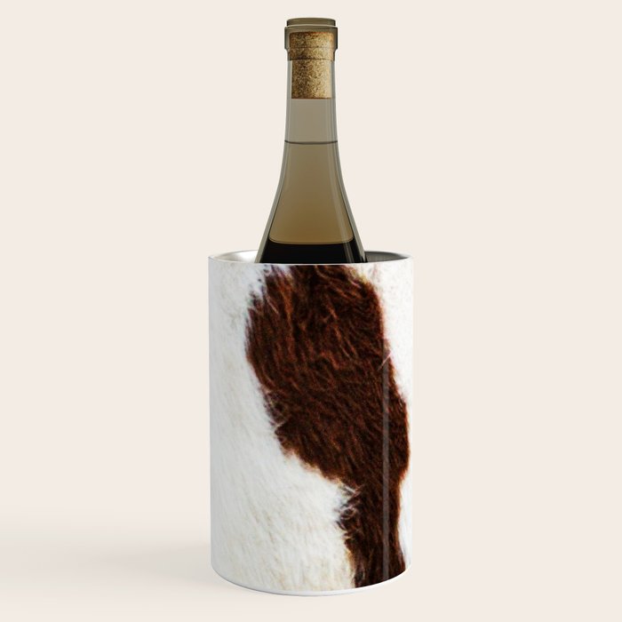 Cowhide Brown Spots Wine Chiller Gallery Image 2