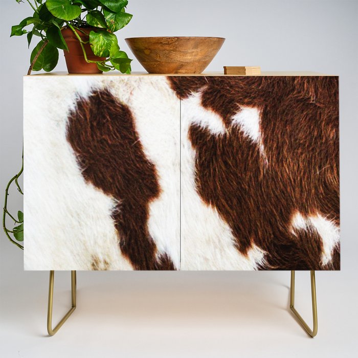 Cowhide Brown Spots Credenza Gallery Image 1