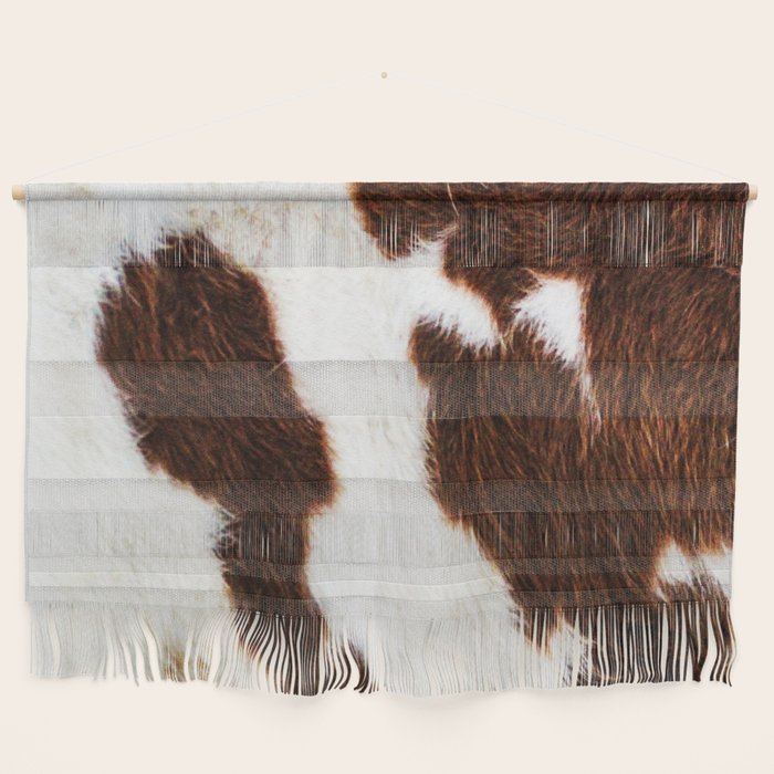Cowhide Brown Spots Wall Hanging Gallery Image 1