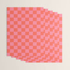 Textured Plaid pattern red and pink Wrapping Paper Gallery Image 3