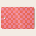 Textured Plaid pattern red and pink Cutting Board Gallery Image 1
