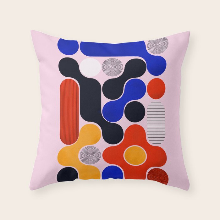 Mid-century no5 Throw Pillow Gallery Image 6