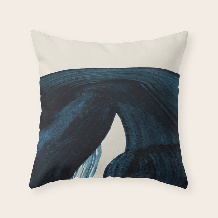 Lux Blue Throw Pillow Gallery Image 1