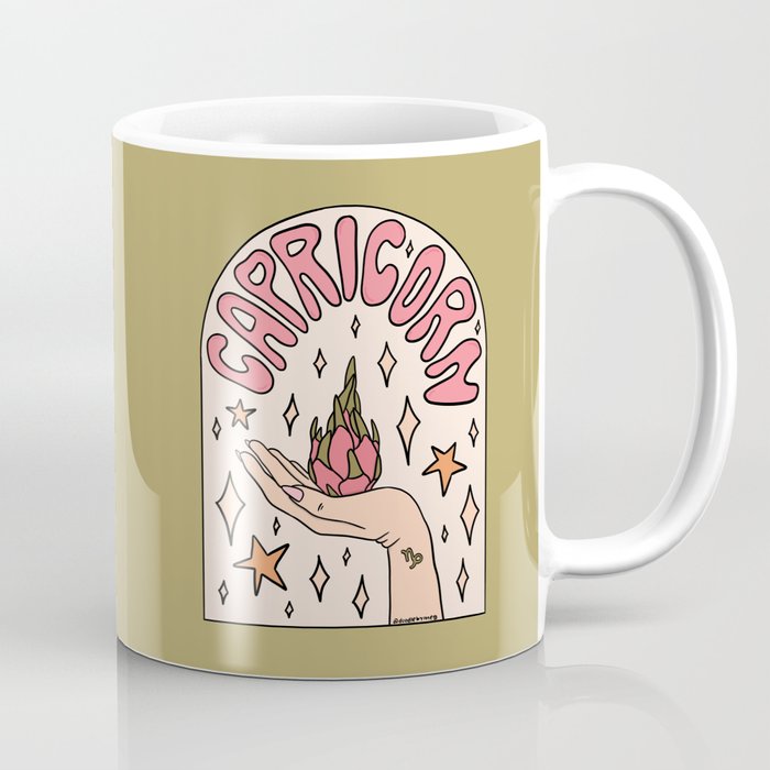 Capricorn Dragonfruit Coffee Mug Gallery Image 1
