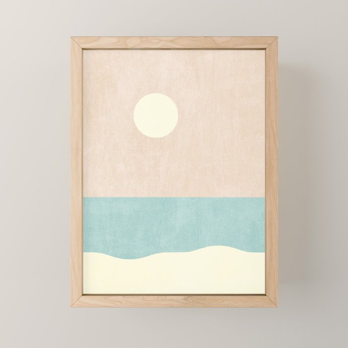 LANDSHAPES / Beach - Day Mini Art Print Gallery Image 1