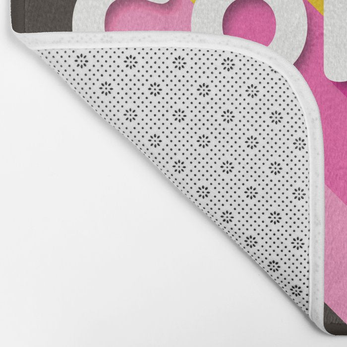 OK, but coffee first - retro typography Bath Mat Gallery Image 2