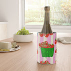 Cherry Tomatoes Euro Summer Aesthetic Stripes Illustration Wine Chiller Gallery Image 4