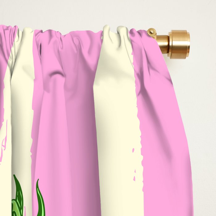 Cherry Tomatoes Euro Summer Aesthetic Stripes Illustration Window Curtain Gallery Image 2