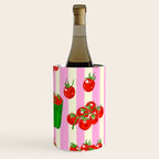 Cherry Tomatoes Euro Summer Aesthetic Stripes Illustration Wine Chiller Gallery Image 3