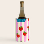 Cherry Tomatoes Euro Summer Aesthetic Stripes Illustration Wine Chiller Gallery Image 2