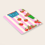 Cherry Tomatoes Euro Summer Aesthetic Stripes Illustration Notebook Gallery Image 3