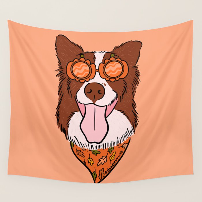Halloween Dog Wall Tapestry Gallery Image 4
