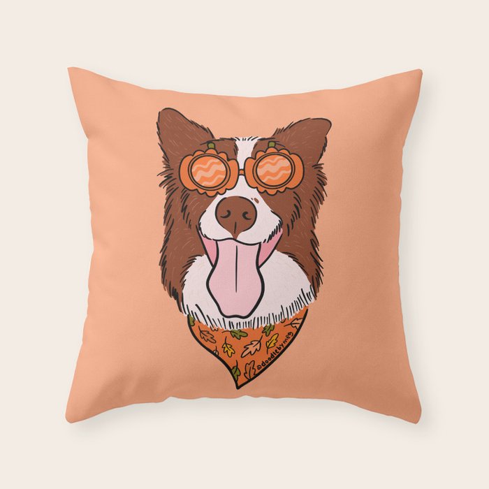 Halloween Dog Throw Pillow Gallery Image 1