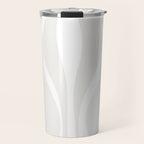 Mid Century Modern Abstract Lounge Pattern in White Travel Mug Gallery Image 1
