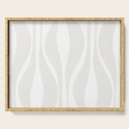 Mid Century Modern Abstract Lounge Pattern in White Serving Tray Gallery Image 1