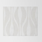Mid Century Modern Abstract Lounge Pattern in White Throw Blanket Gallery Image 2