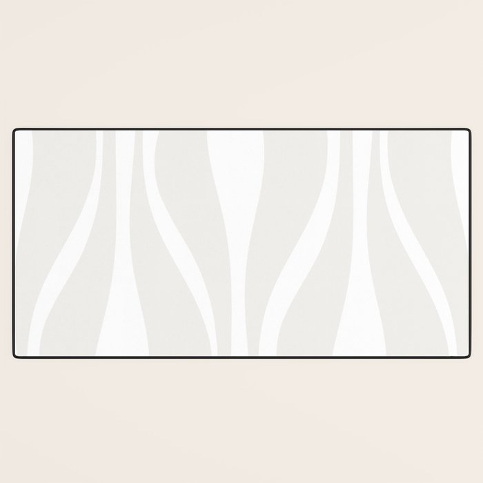 Mid Century Modern Abstract Lounge Pattern in White Desk Mat Gallery Image 3