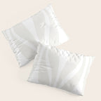 Mid Century Modern Abstract Lounge Pattern in White Pillow Sham Gallery Image 3