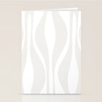 Mid Century Modern Abstract Lounge Pattern in White Stationery Card Gallery Image 2