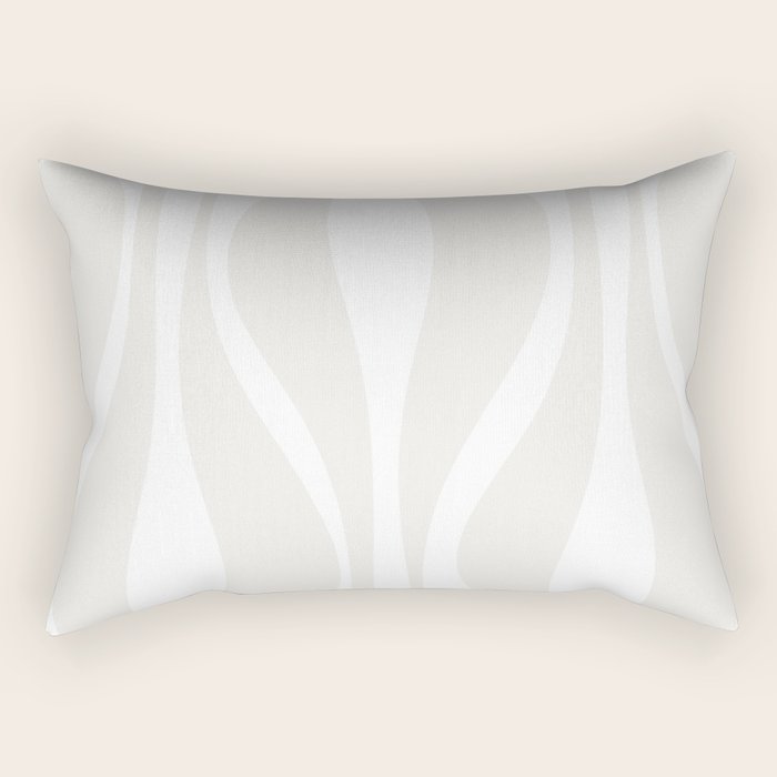 Mid Century Modern Abstract Lounge Pattern in White Rectangular Pillow Gallery Image 2