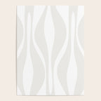 Mid Century Modern Abstract Lounge Pattern in White Poster Gallery Image 4