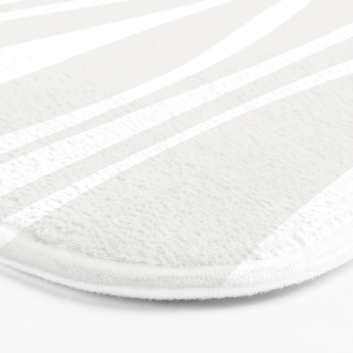 Mid Century Modern Abstract Lounge Pattern in White Bath Mat Gallery Image 3