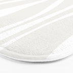 Mid Century Modern Abstract Lounge Pattern in White Bath Mat Gallery Image 3