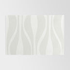 Mid Century Modern Abstract Lounge Pattern in White Rug Gallery Image 2