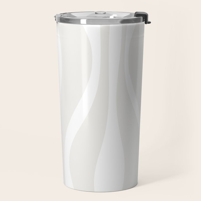 Mid Century Modern Abstract Lounge Pattern in White Travel Mug Gallery Image 2