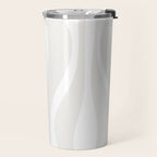 Mid Century Modern Abstract Lounge Pattern in White Travel Mug Gallery Image 2