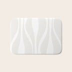 Mid Century Modern Abstract Lounge Pattern in White Bath Mat Gallery Image 1