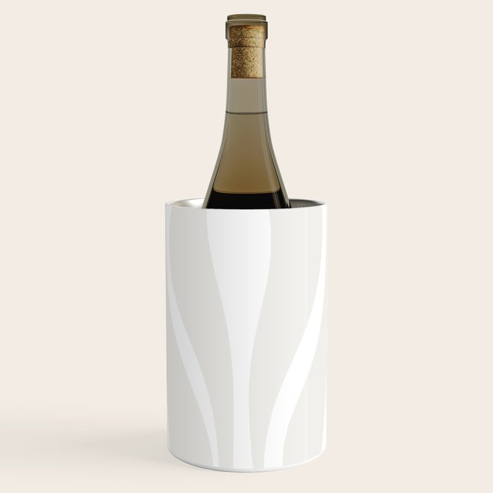 Mid Century Modern Abstract Lounge Pattern in White Wine Chiller Gallery Image 1