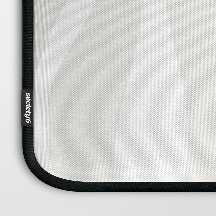 Mid Century Modern Abstract Lounge Pattern in White Laptop Sleeve Gallery Image 3