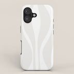 Mid Century Modern Abstract Lounge Pattern in White iPhone Case Gallery Image 1