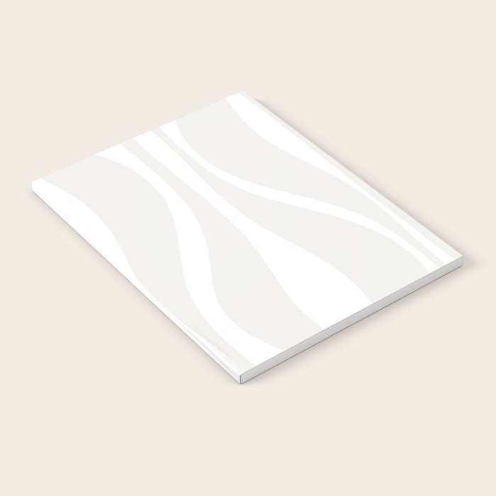 Mid Century Modern Abstract Lounge Pattern in White Notebook Gallery Image 2