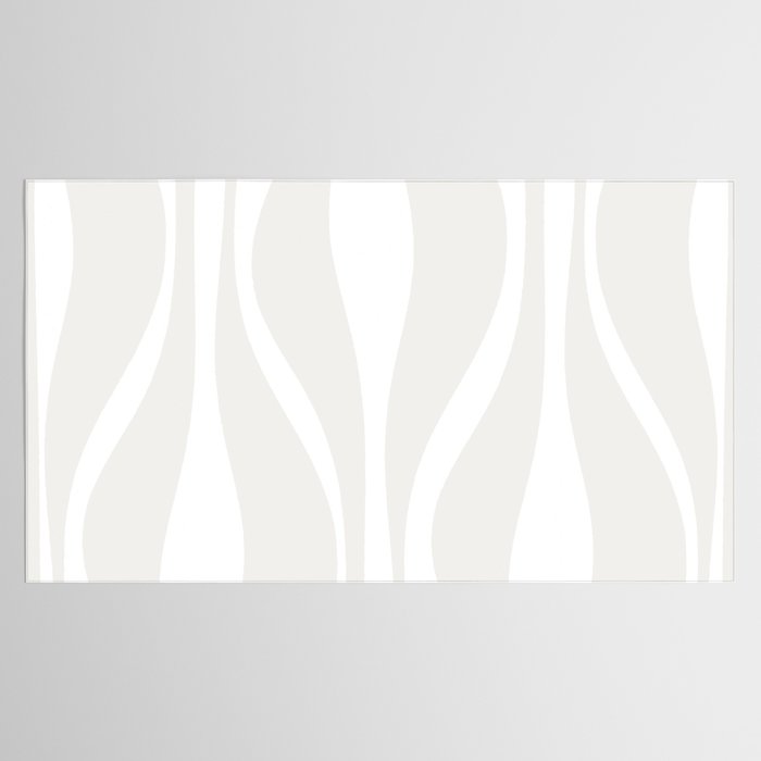 Mid Century Modern Abstract Lounge Pattern in White Tablecloth Gallery Image 2