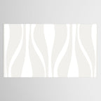 Mid Century Modern Abstract Lounge Pattern in White Tablecloth Gallery Image 2