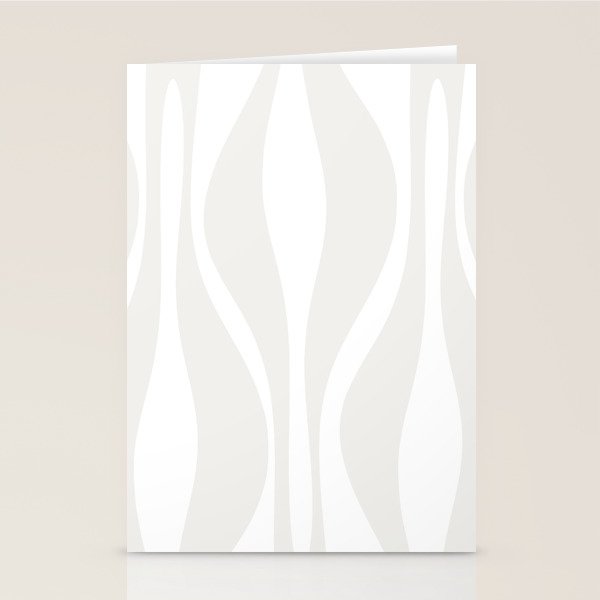 Mid Century Modern Abstract Lounge Pattern in White Stationery Card Gallery Image 1