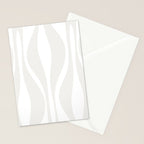 Mid Century Modern Abstract Lounge Pattern in White Stationery Card Gallery Image 2
