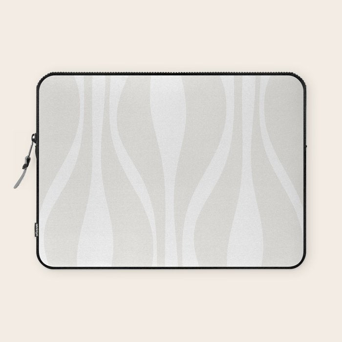 Mid Century Modern Abstract Lounge Pattern in White Laptop Sleeve Gallery Image 1