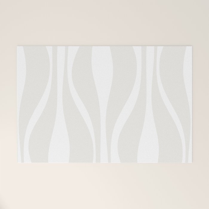 Mid Century Modern Abstract Lounge Pattern in White Welcome Mat Gallery Image 1