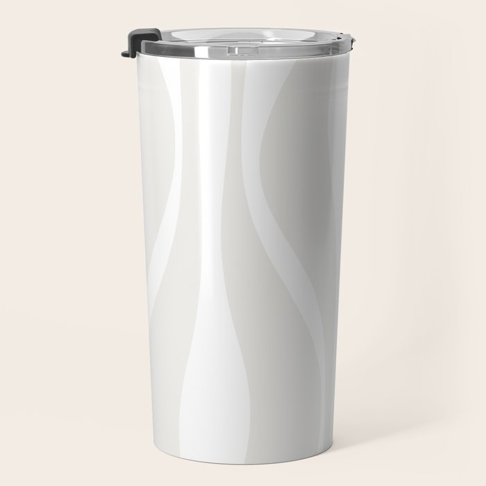 Mid Century Modern Abstract Lounge Pattern in White Travel Mug Gallery Image 3
