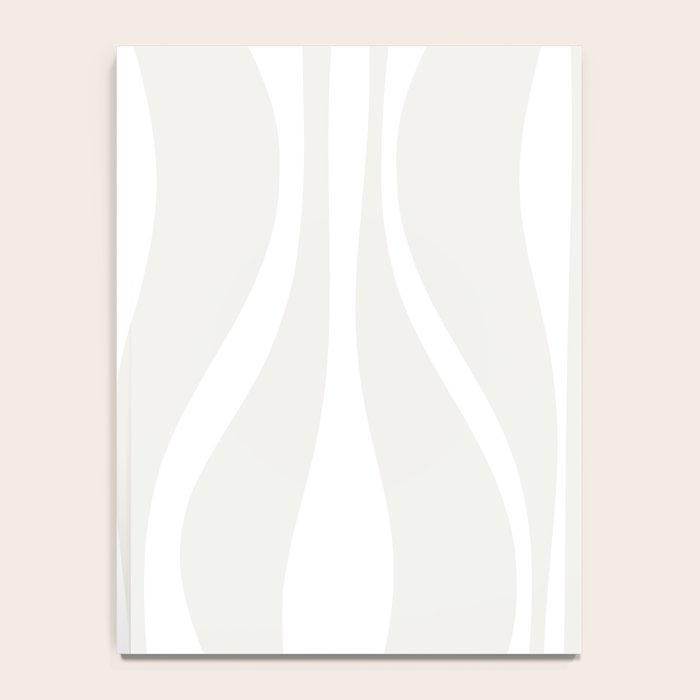 Mid Century Modern Abstract Lounge Pattern in White Notebook Gallery Image 4